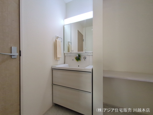 埼玉県狭山市柏原の新築戸建て洗面所写真 2025年9月25日撮影