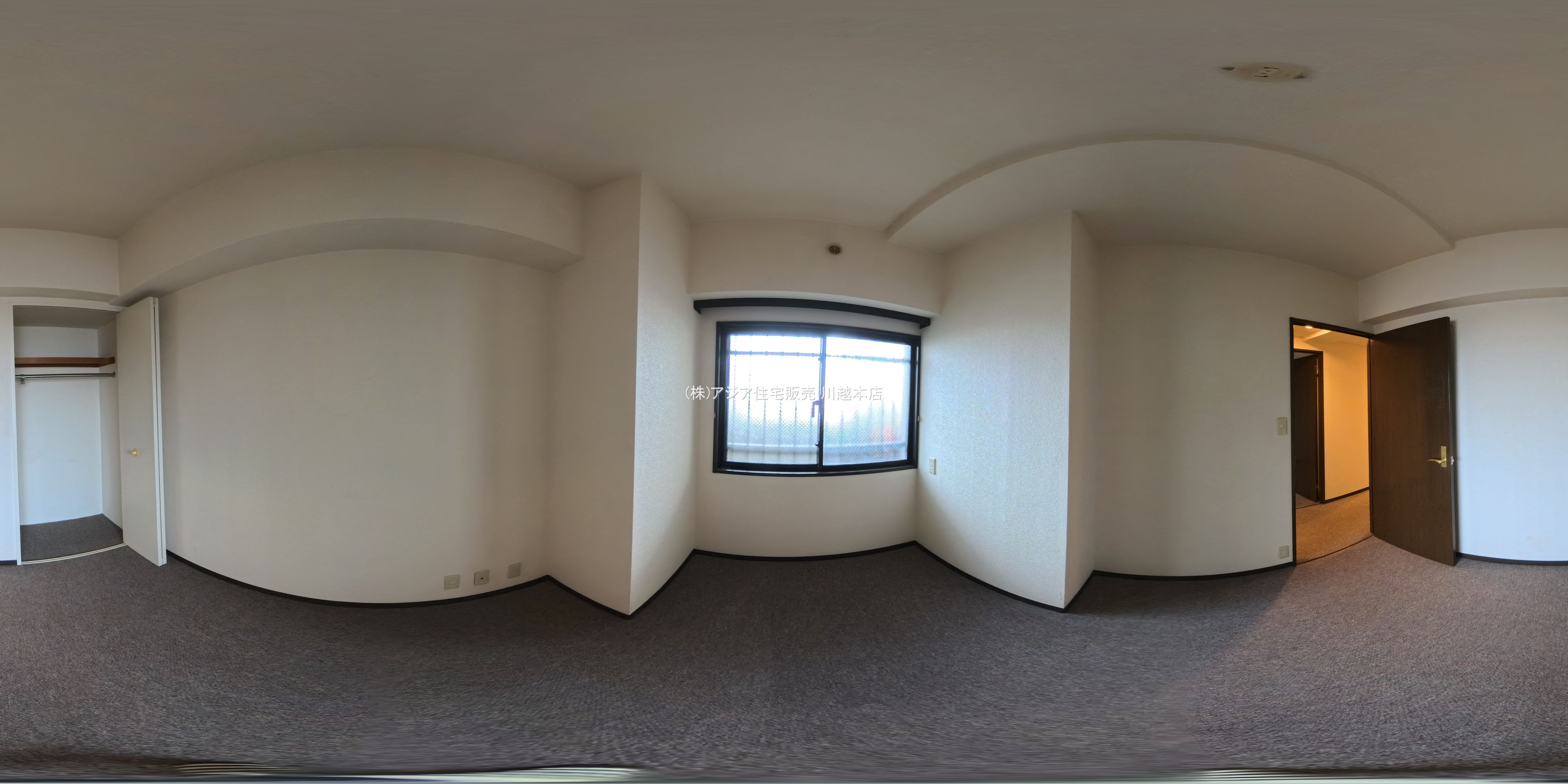 埼玉県坂戸市関間３丁目のマンション『コスモ若葉』パノラマ（居室メイン）写真 2025年8月25日撮影