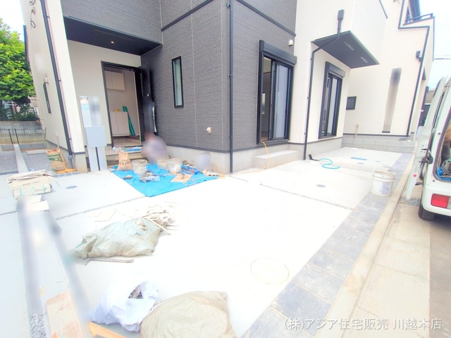 埼玉県川越市小仙波町２丁目の新築戸建て外構写真 2025年7月1日撮影