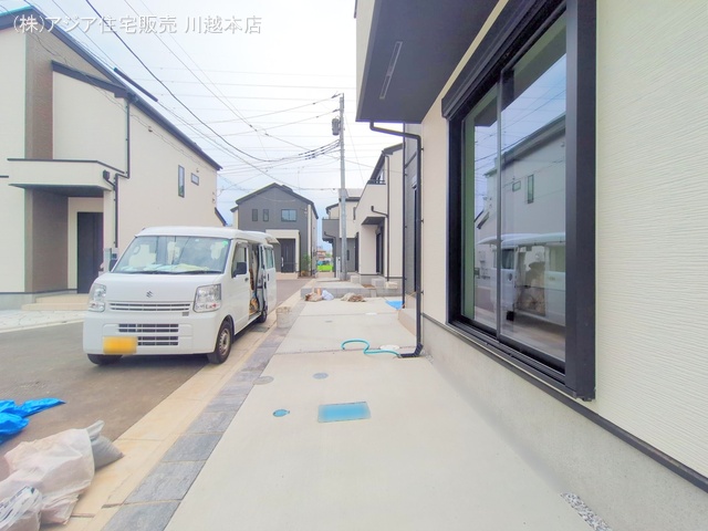 埼玉県川越市小仙波町２丁目の新築戸建て外構写真 2025年7月1日撮影