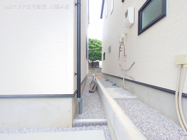 埼玉県川越市小仙波町２丁目の新築戸建て外構写真 2025年7月1日撮影