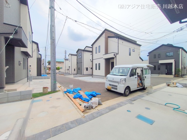 埼玉県川越市小仙波町２丁目の新築戸建て外構写真 2025年7月1日撮影