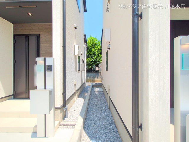 埼玉県川越市小仙波町２丁目の新築戸建て外構写真 2025年7月24日撮影