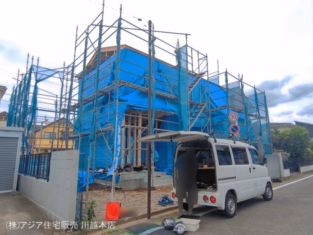 埼玉県ふじみ野市元福岡１丁目の新築戸建て上棟写真 2026年6月3日撮影