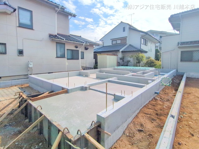 埼玉県鶴ヶ島市南町1丁目の新築戸建て基礎写真 2025年9月29日撮影