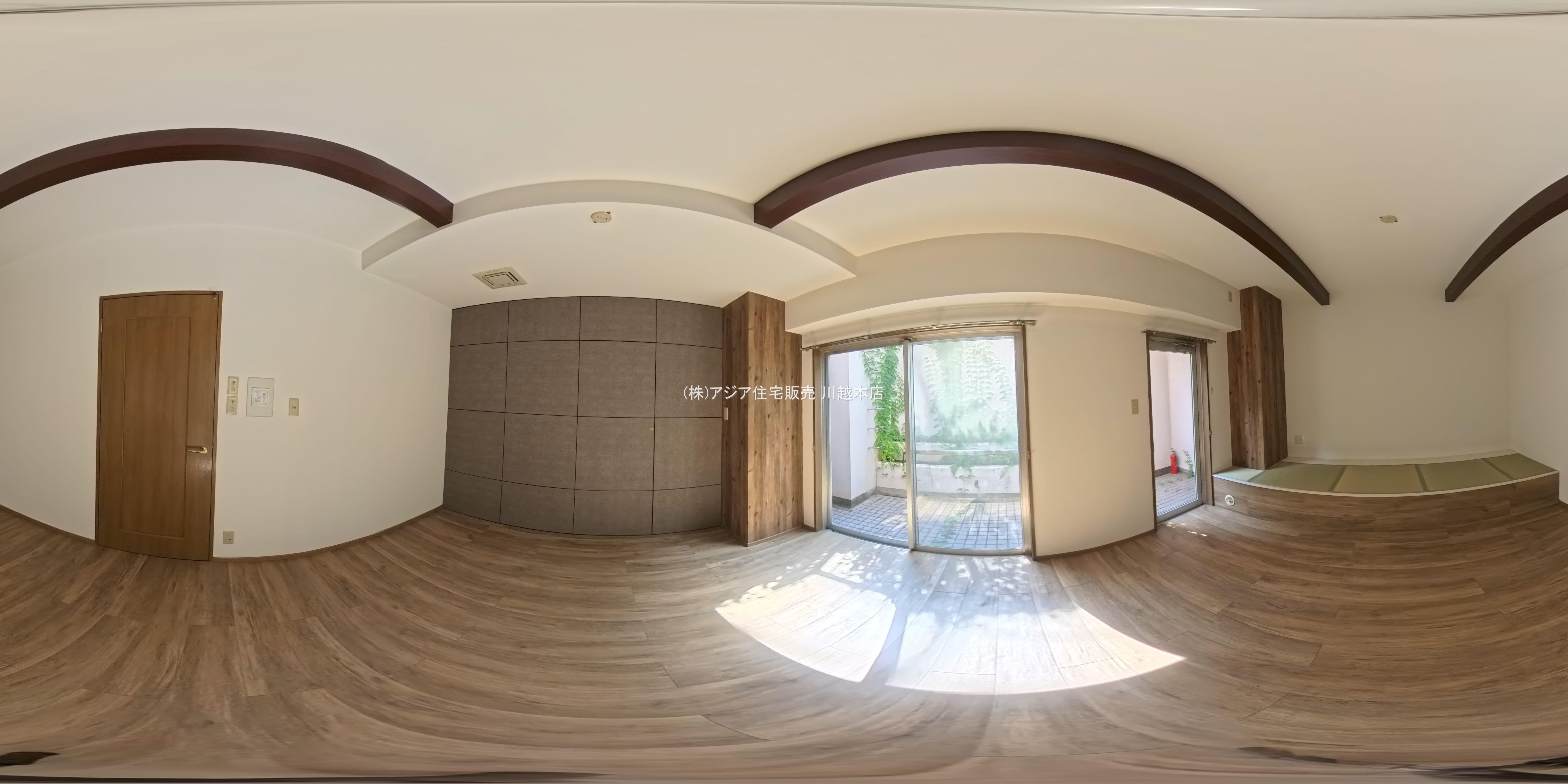 埼玉県富士見市関沢２丁目のマンション『ライオンズガーデン鶴瀬』パノラマ（居室メイン）写真 2025年9月15日撮影