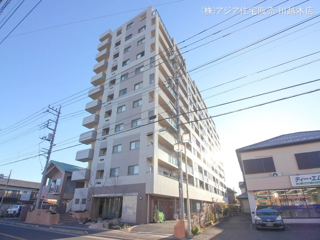埼玉県坂戸市仲町のマンション『サンライト坂戸仲町』外観写真 2024年1月15日撮影