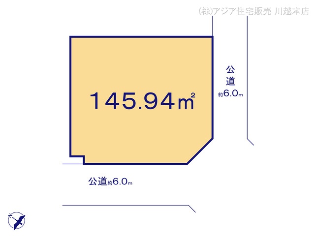 埼玉県鶴ヶ島市大字藤金の土地 区画図 ※図面と異なる場合は現況を優先
