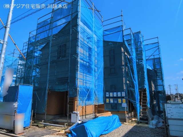 埼玉県川越市上野田町の新築戸建てシート写真 2026年3月8日撮影