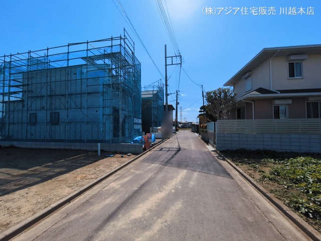 埼玉県川越市上野田町の新築戸建てシート写真 2026年3月8日撮影