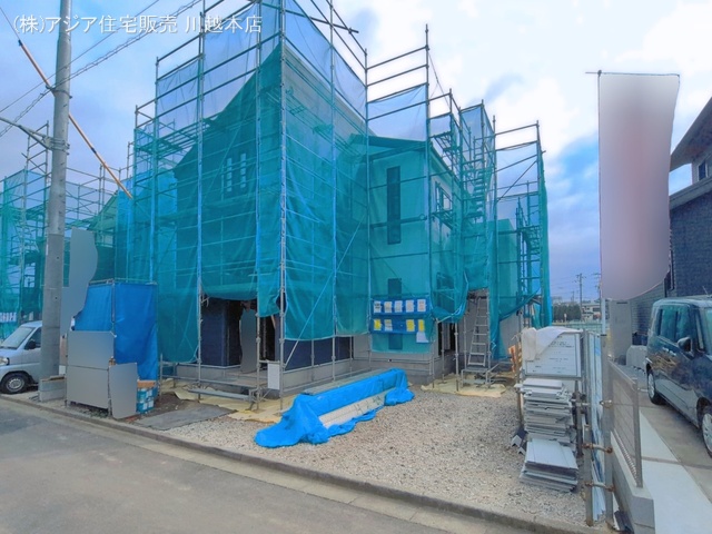 埼玉県川越市上野田町の新築戸建てシート写真 2026年3月24日撮影