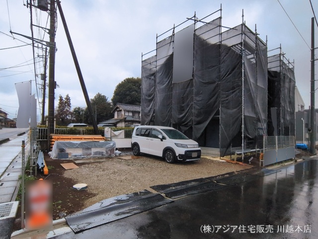 埼玉県川越市大字下小坂の新築戸建てシート写真 2026年3月2日撮影