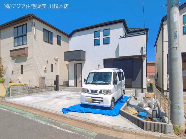 埼玉県富士見市上沢2丁目の新築戸建て外構写真 2026年4月2日撮影