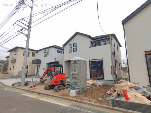 埼玉県富士見市上沢2丁目の新築戸建て外構写真 2026年3月24日撮影