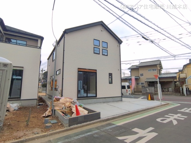 埼玉県富士見市上沢2丁目の新築戸建て外構写真 2026年3月24日撮影