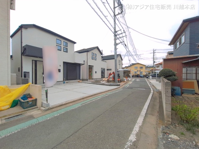 埼玉県富士見市上沢2丁目の新築戸建て外構写真 2026年3月24日撮影