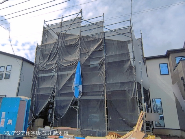 埼玉県ふじみ野市上福岡５丁目の新築戸建てシート写真 2026年4月19日撮影