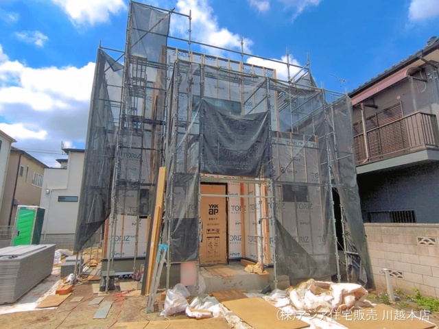 埼玉県川越市岸町2丁目の新築戸建てシート写真 2026年5月11日撮影
