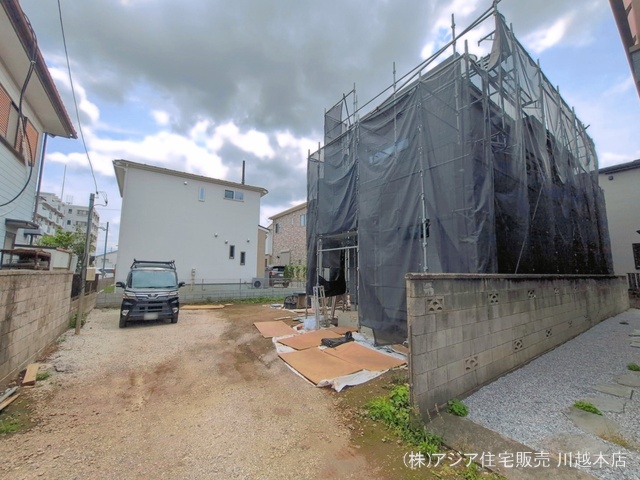 埼玉県川越市岸町2丁目の新築戸建てシート写真 2026年5月25日撮影