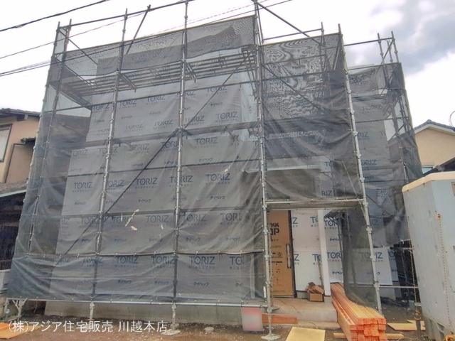 埼玉県川越市大字寺尾の新築戸建てシート写真 2026年5月27日撮影