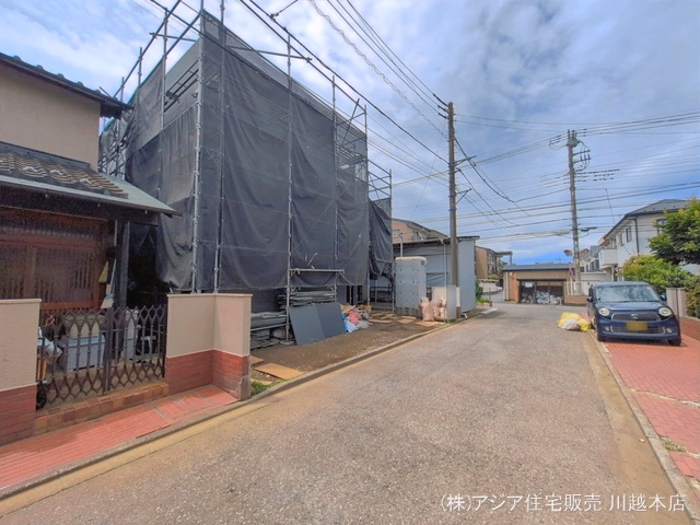 埼玉県川越市大字寺尾の新築戸建てシート写真 2026年6月21日撮影