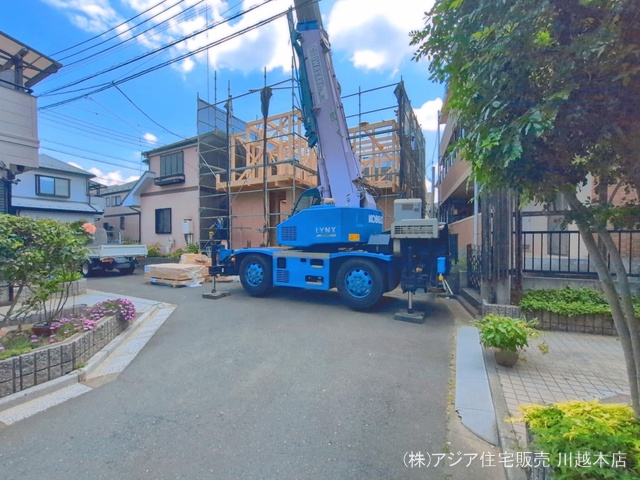 埼玉県川越市大字藤間の新築戸建て上棟写真 2026年5月11日撮影
