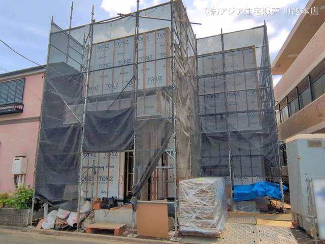 埼玉県川越市大字藤間の新築戸建てシート写真 2026年5月25日撮影