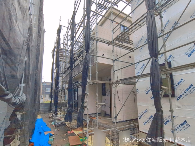 埼玉県富士見市上沢１丁目の新築戸建てシート写真 2026年7月5日撮影