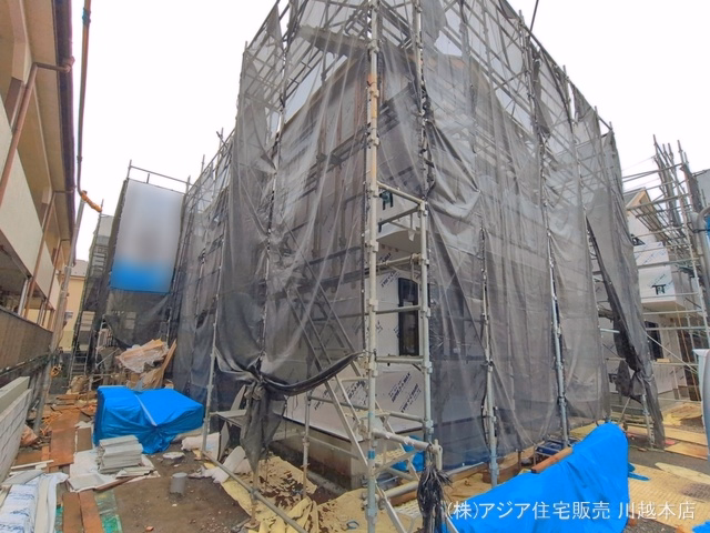 埼玉県富士見市上沢１丁目の新築戸建てシート写真 2026年7月5日撮影