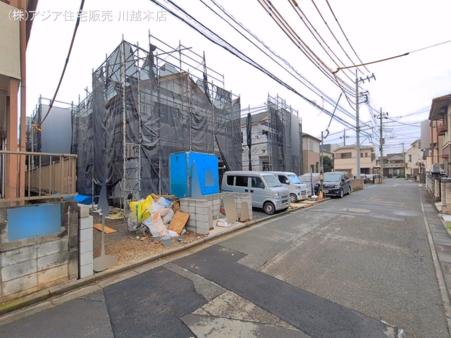 埼玉県富士見市上沢１丁目の新築戸建てシート写真 2026年7月5日撮影