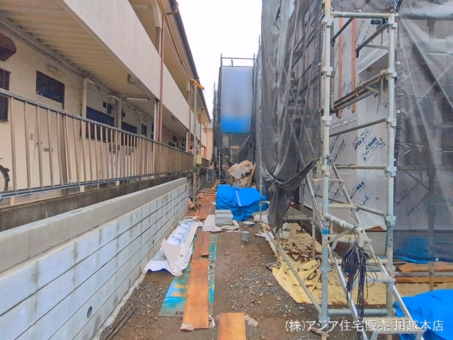 埼玉県富士見市上沢１丁目の新築戸建てシート写真 2026年7月5日撮影