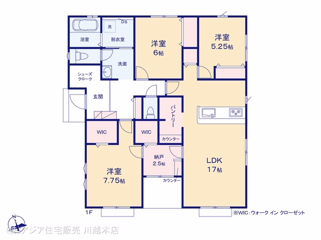 川越市大字古市場（戸建）01 間取図