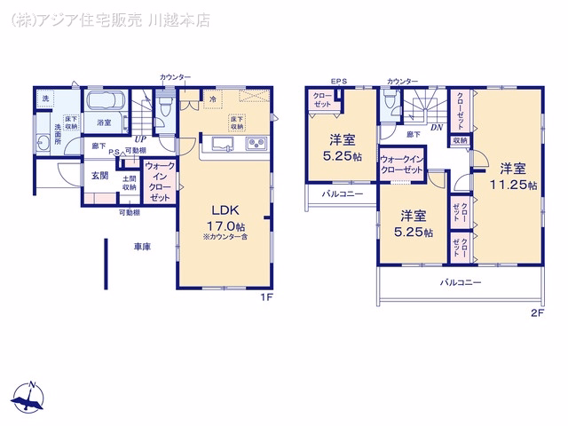 川越市郭町2丁目（戸建）04 間取図