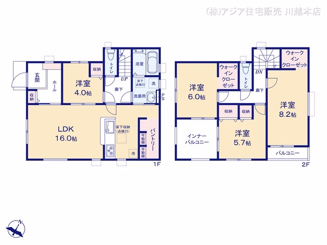川越市大塚2丁目（戸建）02 間取図