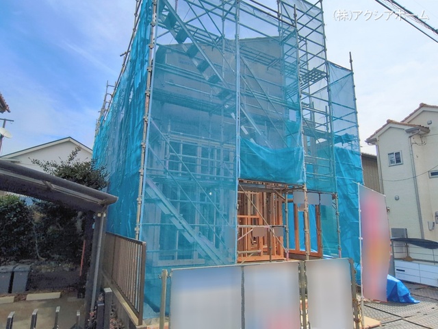 埼玉県所沢市所沢新町の新築戸建て上棟写真 2026年2月26日撮影