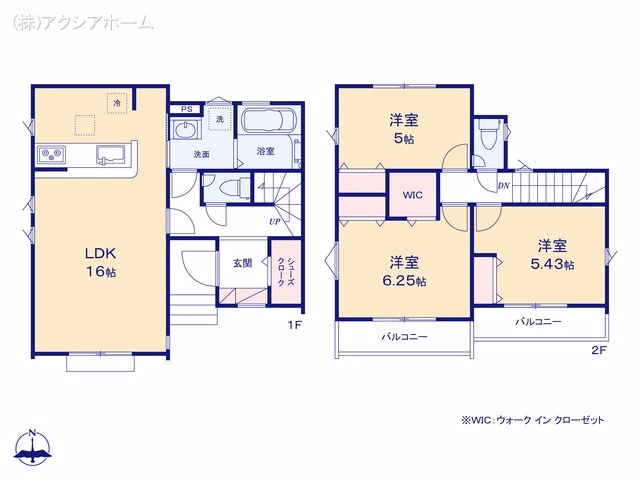新築戸建て 所沢市所沢新町2期 2号棟 間取図