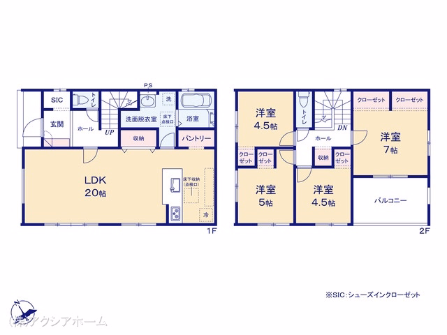 入間市豊岡2丁目（戸建）01 間取図