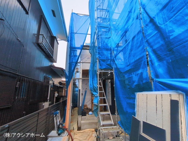 埼玉県所沢市榎町の新築戸建てシート写真 2026年3月12日撮影