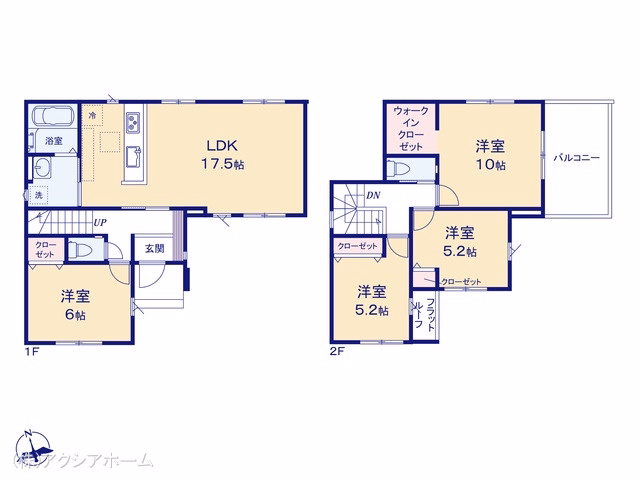 新築戸建て 所沢市東狭山ヶ丘7期 3号棟 間取図