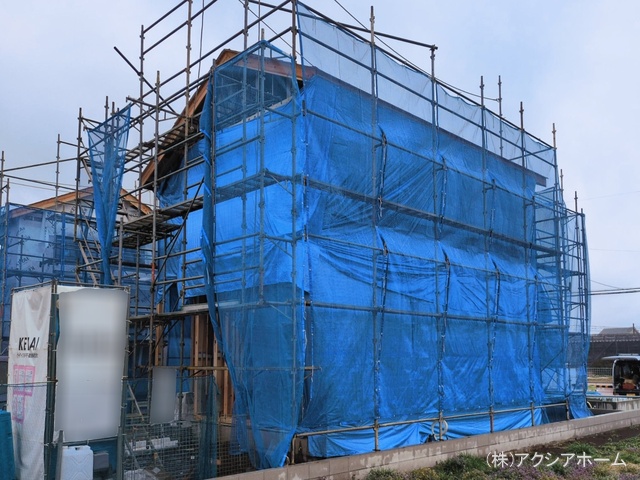 埼玉県所沢市東狭山ケ丘３丁目の新築戸建て上棟写真 2026年3月2日撮影