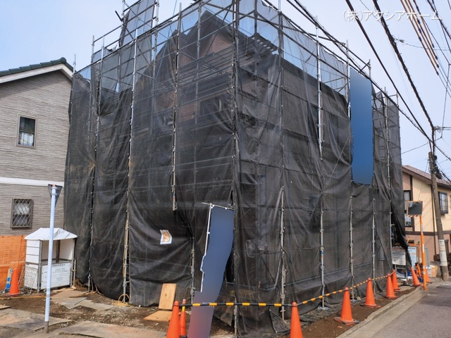 埼玉県所沢市大字松郷の新築戸建てシート写真 2026年3月12日撮影