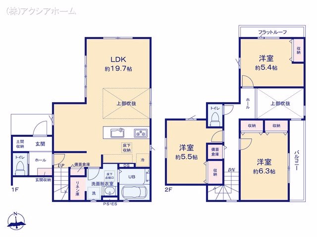 新築戸建て 所沢市花園9期 1号棟 間取図