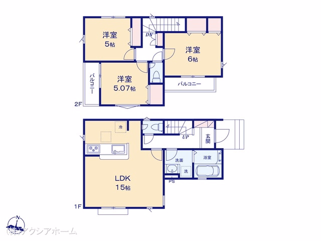 所沢市若狭4丁目（戸建） 間取図
