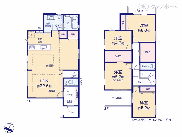 所沢市大字上安松（戸建）01 間取図