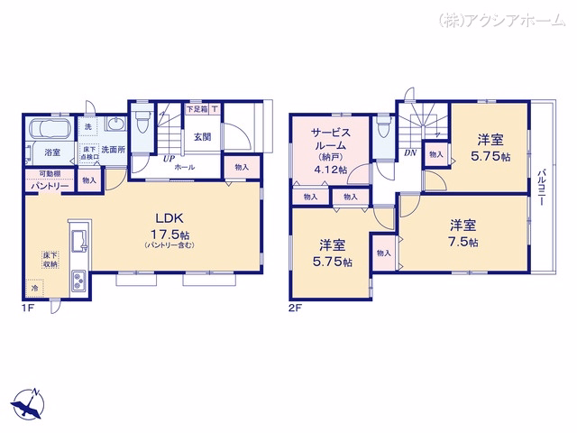 入間市東町4丁目（戸建）A 間取図