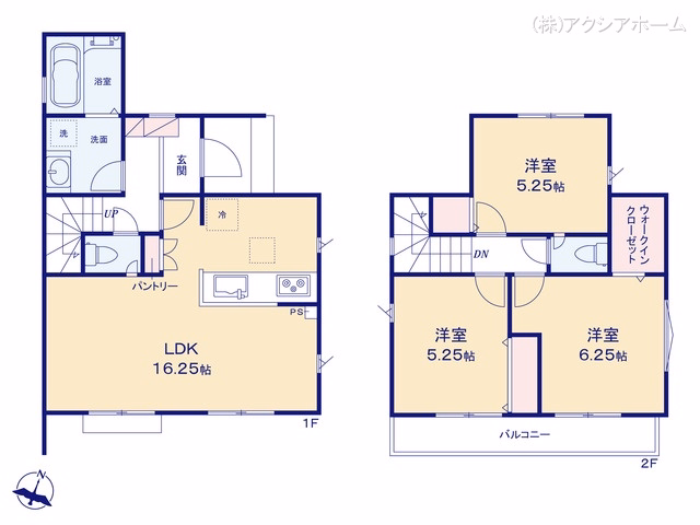 所沢市大字下安松（戸建） 間取図