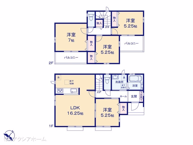 入間市小谷田1丁目(戸建)B 間取図