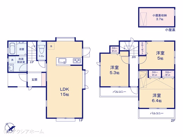 入間市東町1丁目(戸建) 間取図