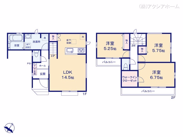 所沢市大字松郷（戸建）A 間取図