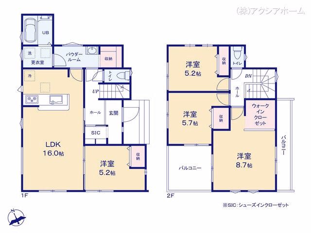 所沢市大字中富（戸建）13 間取図